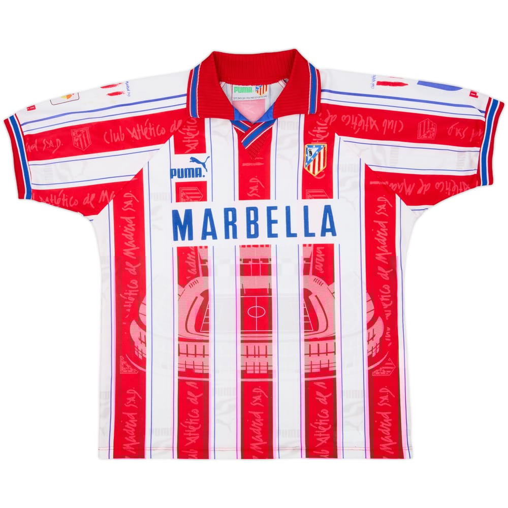 1996-97 Atletico Madrid Home Shirt - 8/10 - (M)