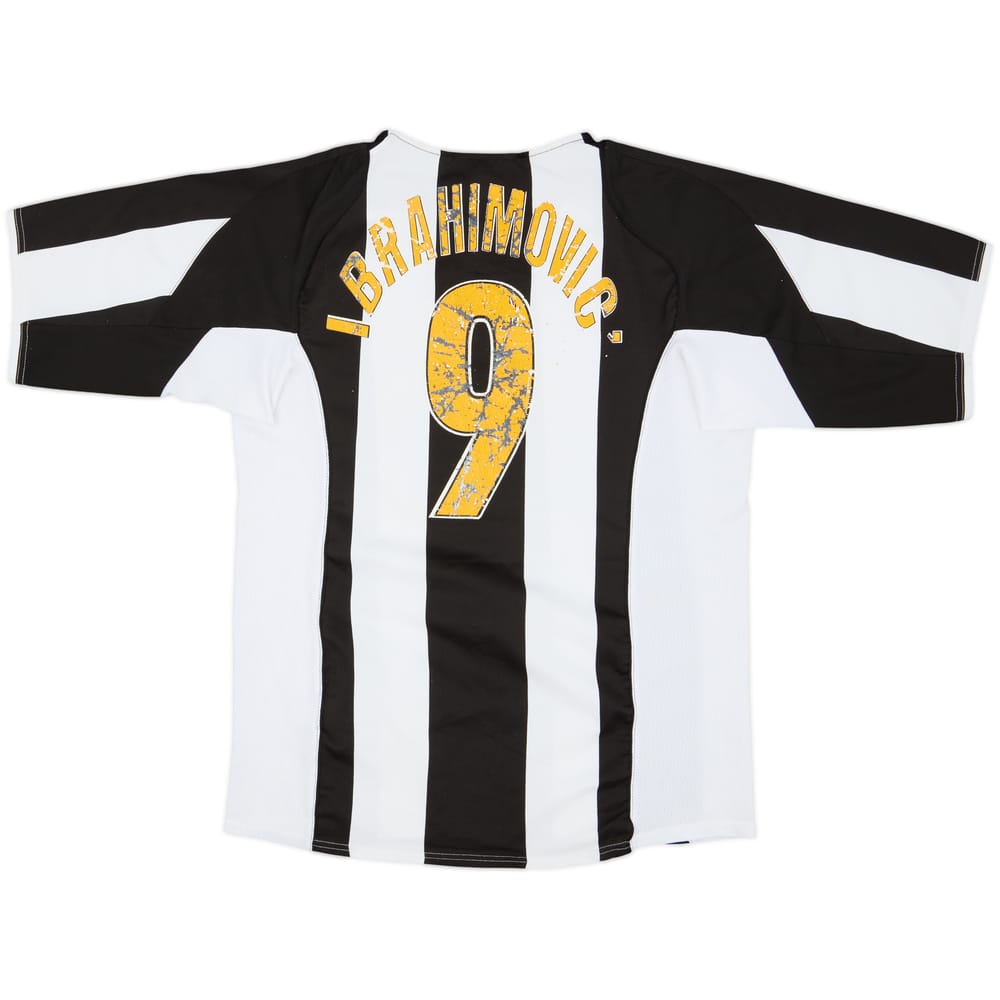 2004-05 Juventus Home Shirt Ibrahimovic #9 - 4/10 - (S)