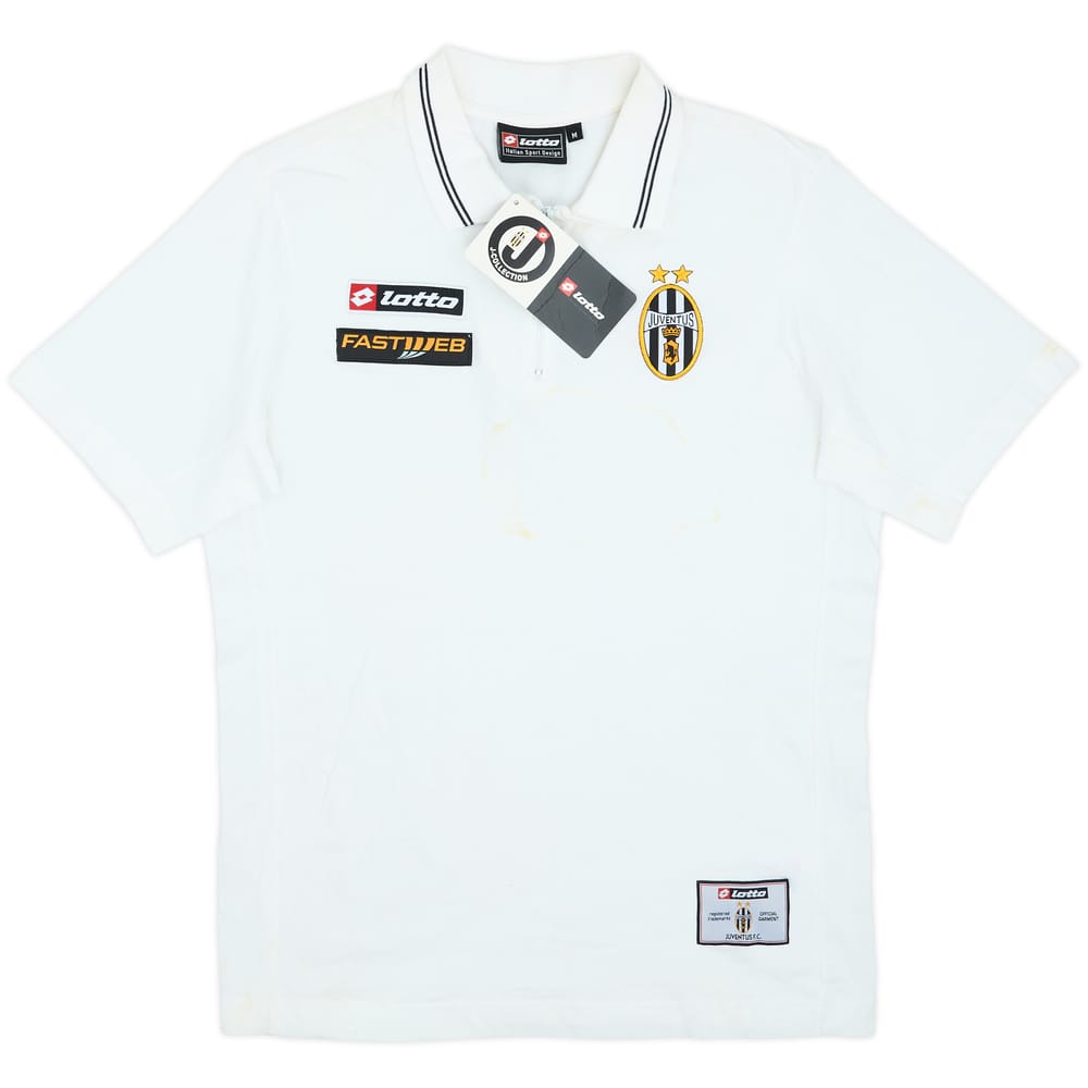 2001-02 Juventus Lotto 1/4 Zip Polo Shirt (M)
