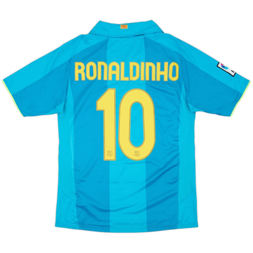 2007-09 Barcelona Away Shirt Ronaldinho #10 - 8/10 - (S)