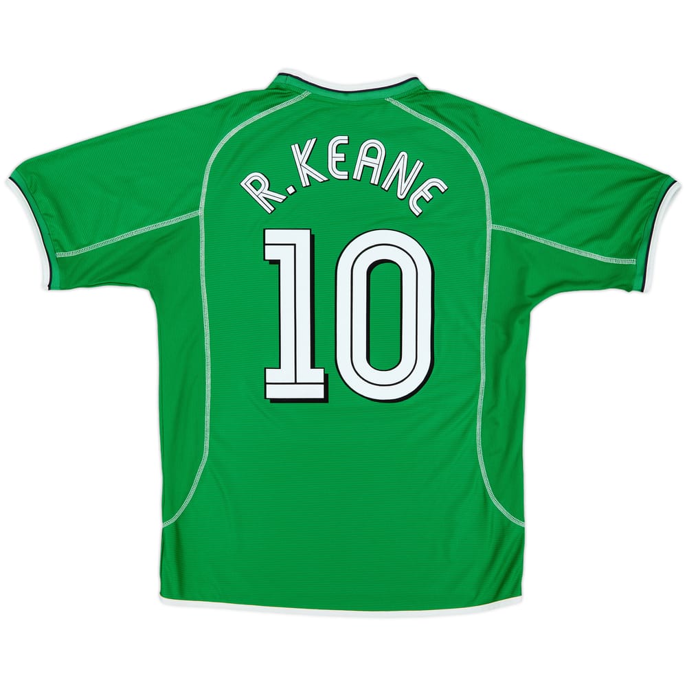 2001-03 Ireland Home Shirt R.Keane #10 - 9/10 - (L)