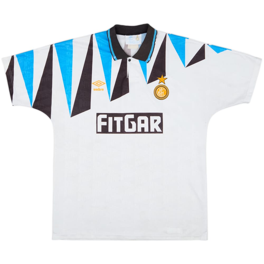 1991-92 Inter Milan Away Shirt - 9/10 - (L)