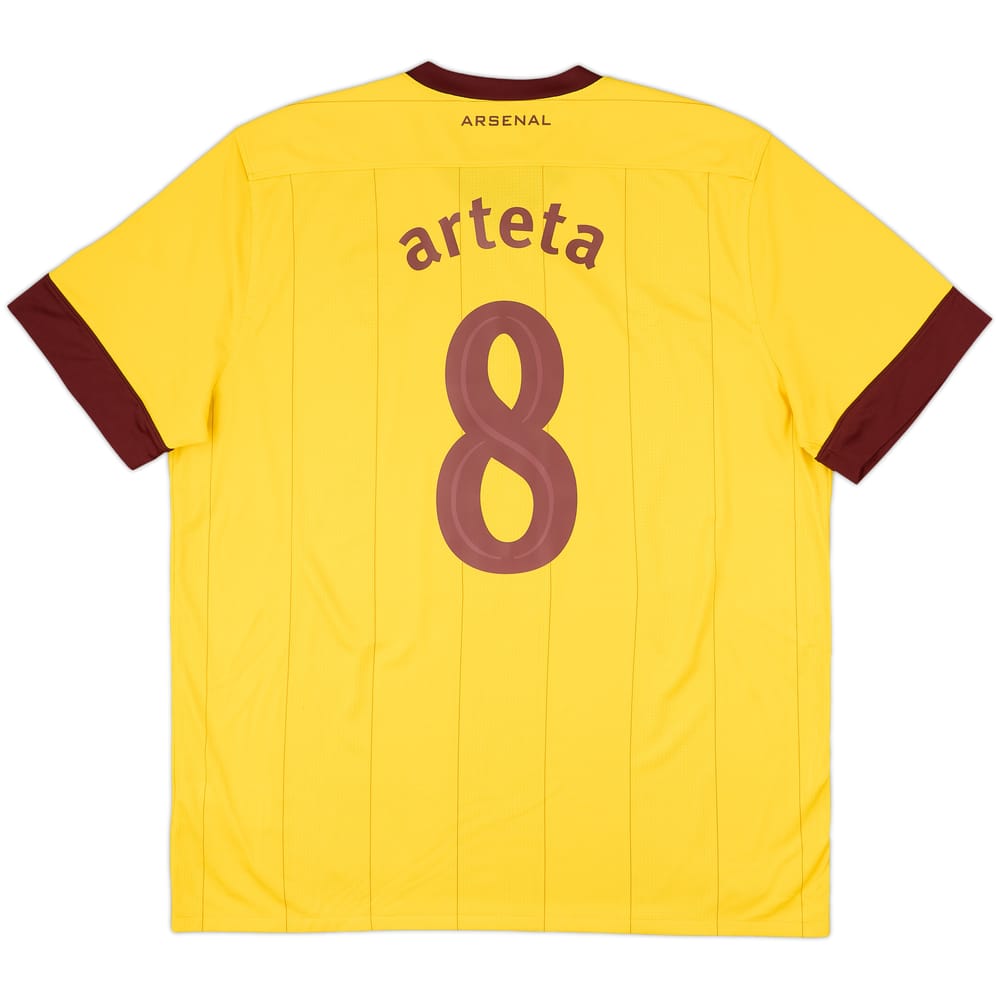 2010-13 Arsenal Away Shirt Arteta #8 - 8/10 - (XL)