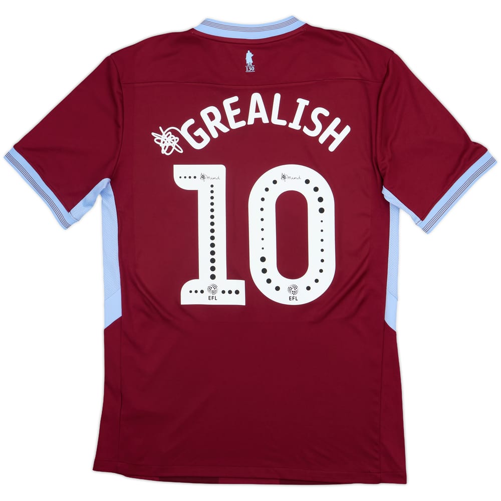 2018-19 Aston Villa Home Shirt Grealish #10 - 9/10 - (M)