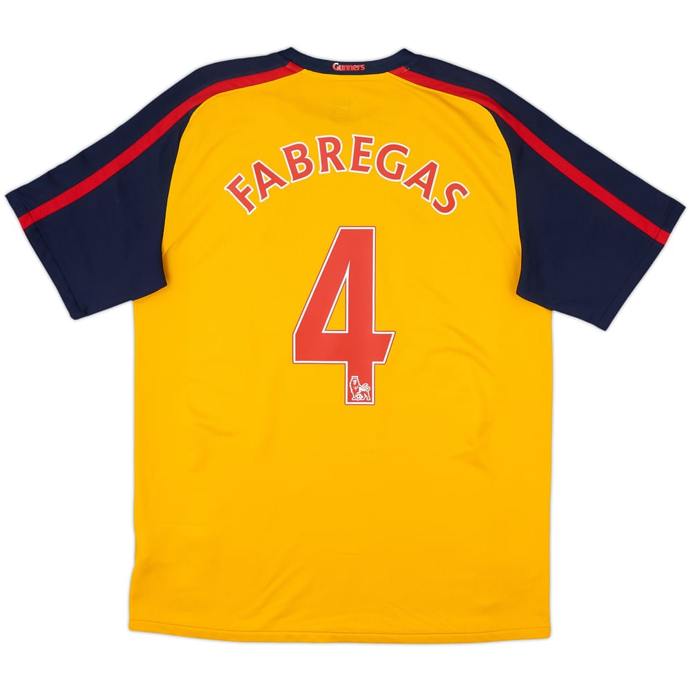 2008-09 Arsenal Away Shirt Fabregas #4 - 8/10 - (M)