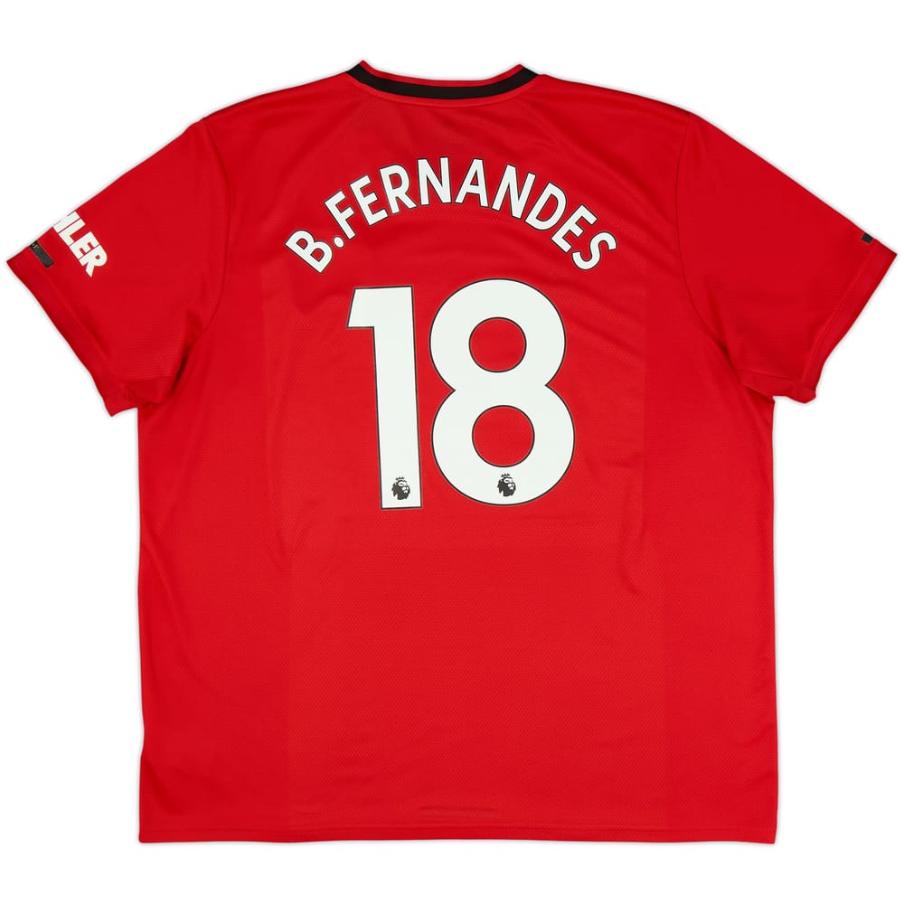 2019-20 Manchester United Home Shirt B.Fernandes #18 - 6/10 - (XXL)