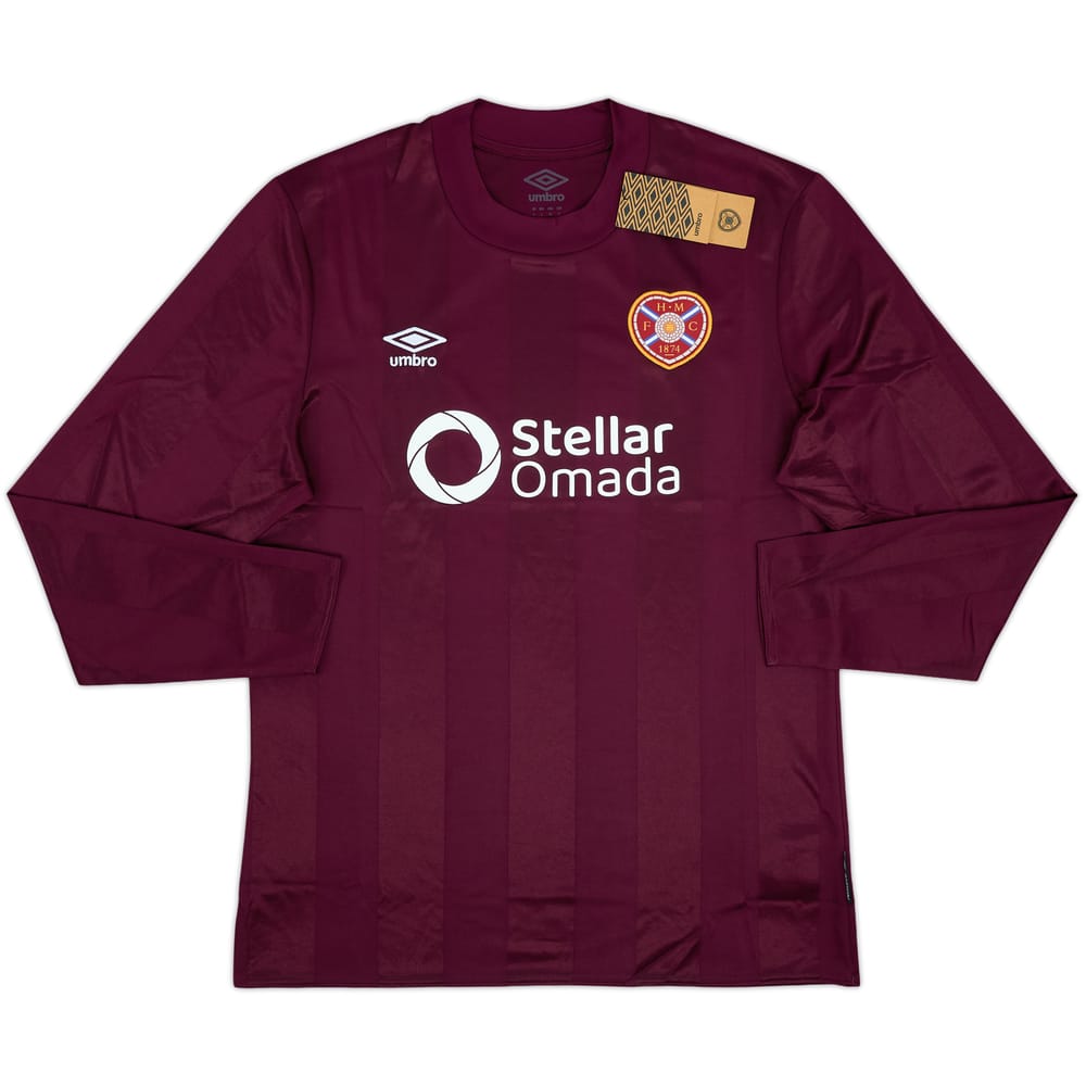 2024-25 Hearts Home L/S Shirt (L)