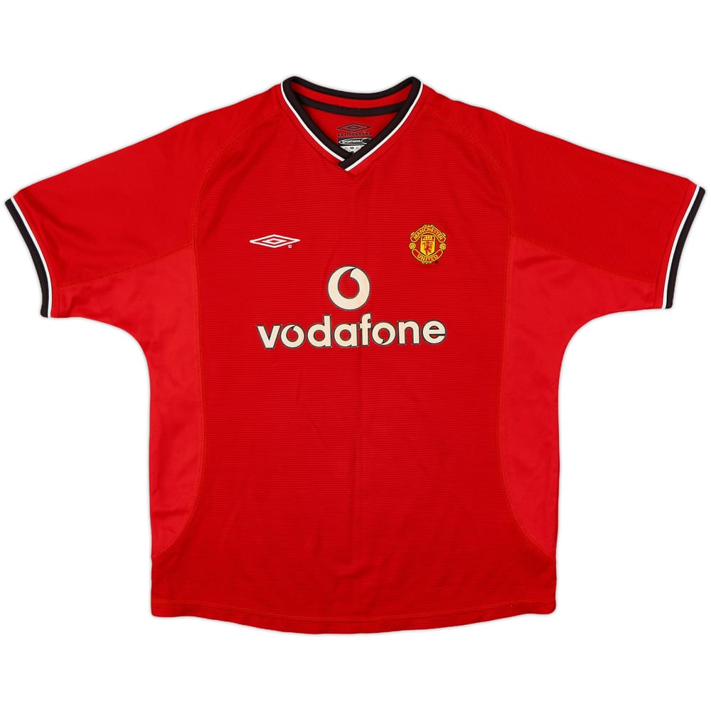 2000-02 Manchester United Home Shirt - 8/10 - (L.Boys)