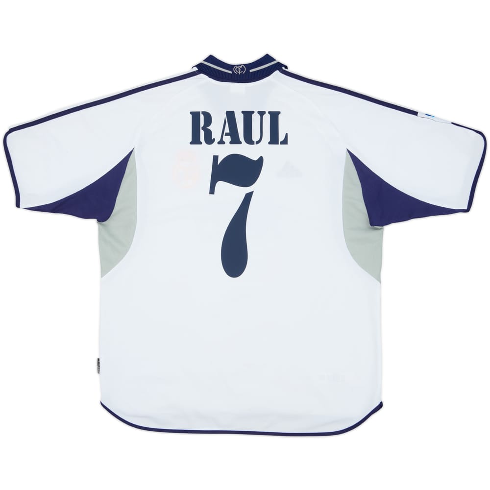 2000-01 Real Madrid Home Shirt Raul #7 - 6/10 - (L)