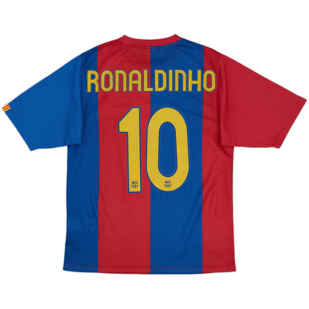 2006-07 Barcelona Basic Home Shirt Ronaldinho #10 - 10/10 - (S)