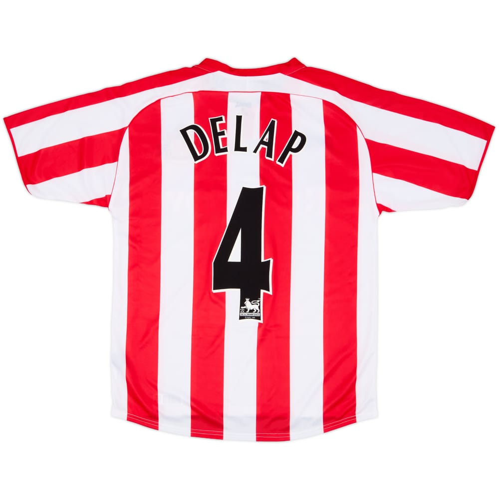2005-07 Sunderland Home Shirt Delap #4 (S)
