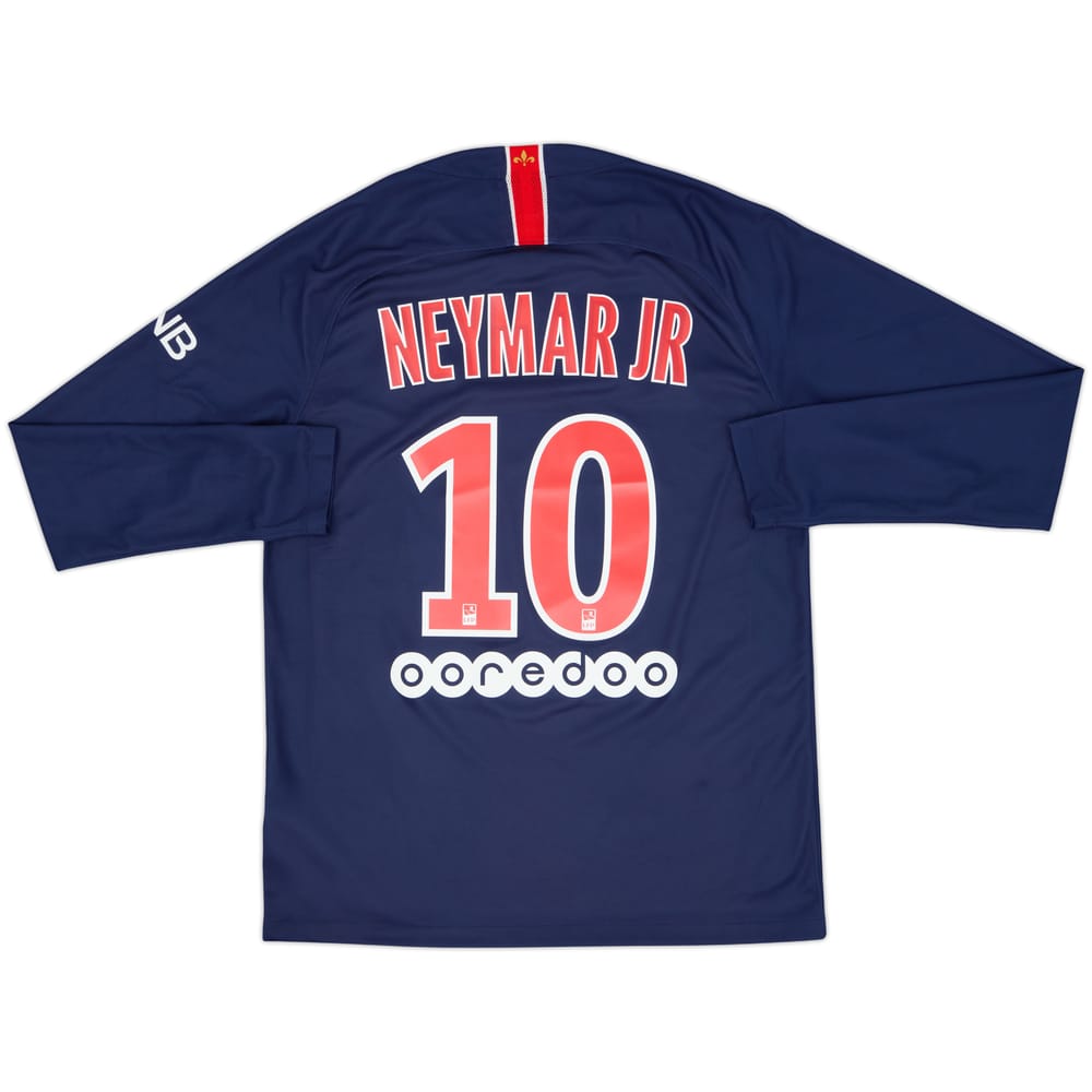 Camiseta de manga larga de local del Paris Saint-Germain 2018-19 Neymar Jr #10 - 8/10 - (M)