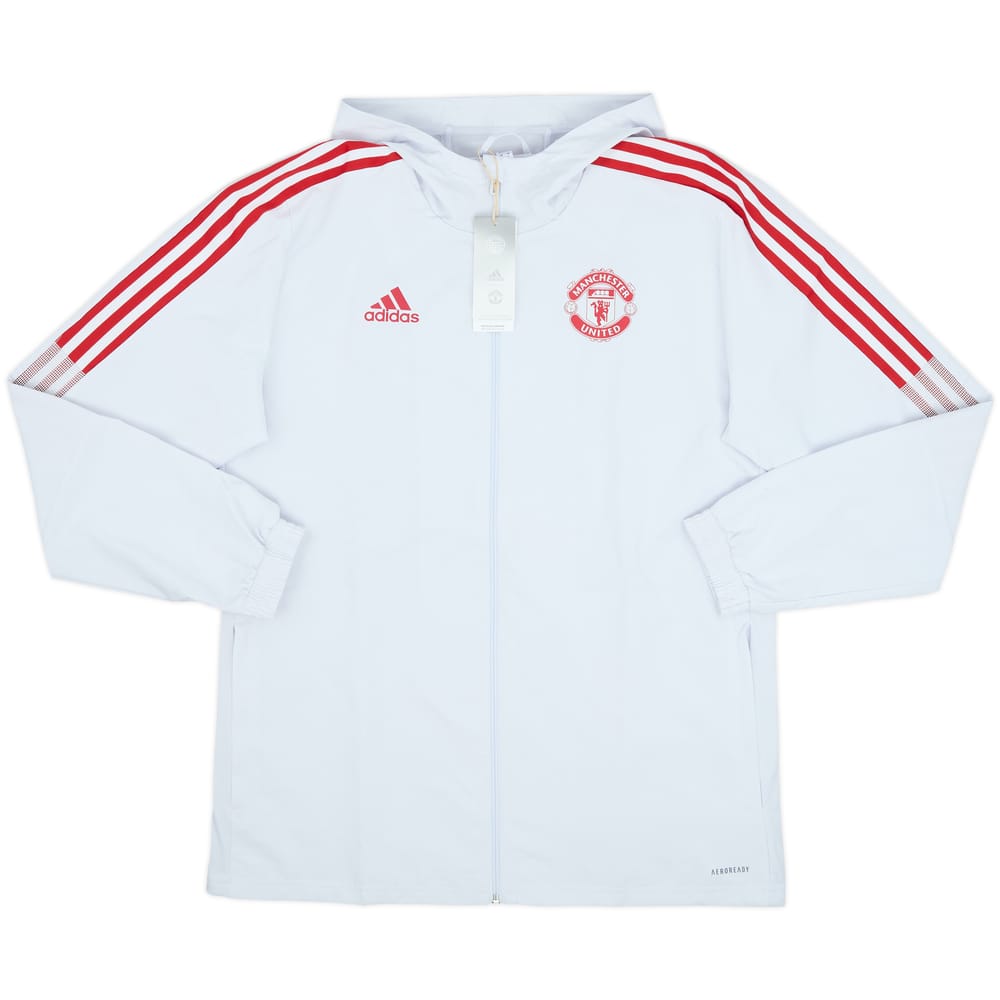 2021-22 Manchester United adidas Hooded Track Jacket (L)