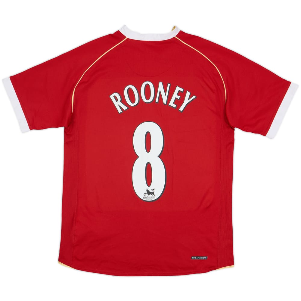 2006-07 Manchester United Home Shirt Rooney #8 - 8/10 - (S)