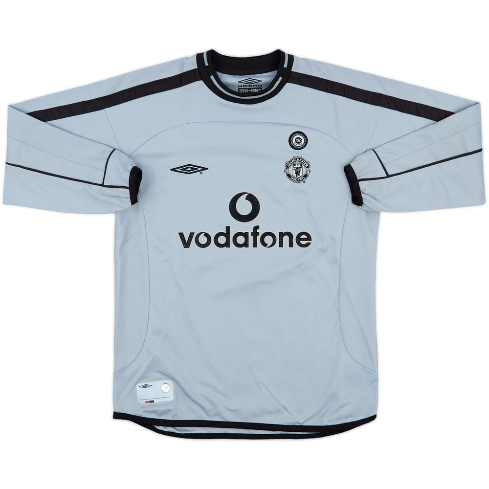 2001-02 Manchester United Centenary GK Shirt - 9/10 - (S.Boys)