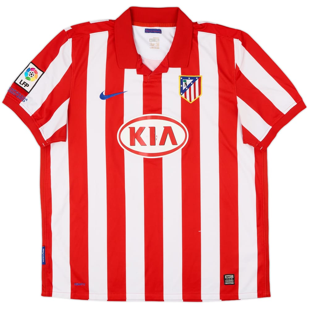 2009-10 Atletico Madrid Home Shirt - 4/10 - (XL)