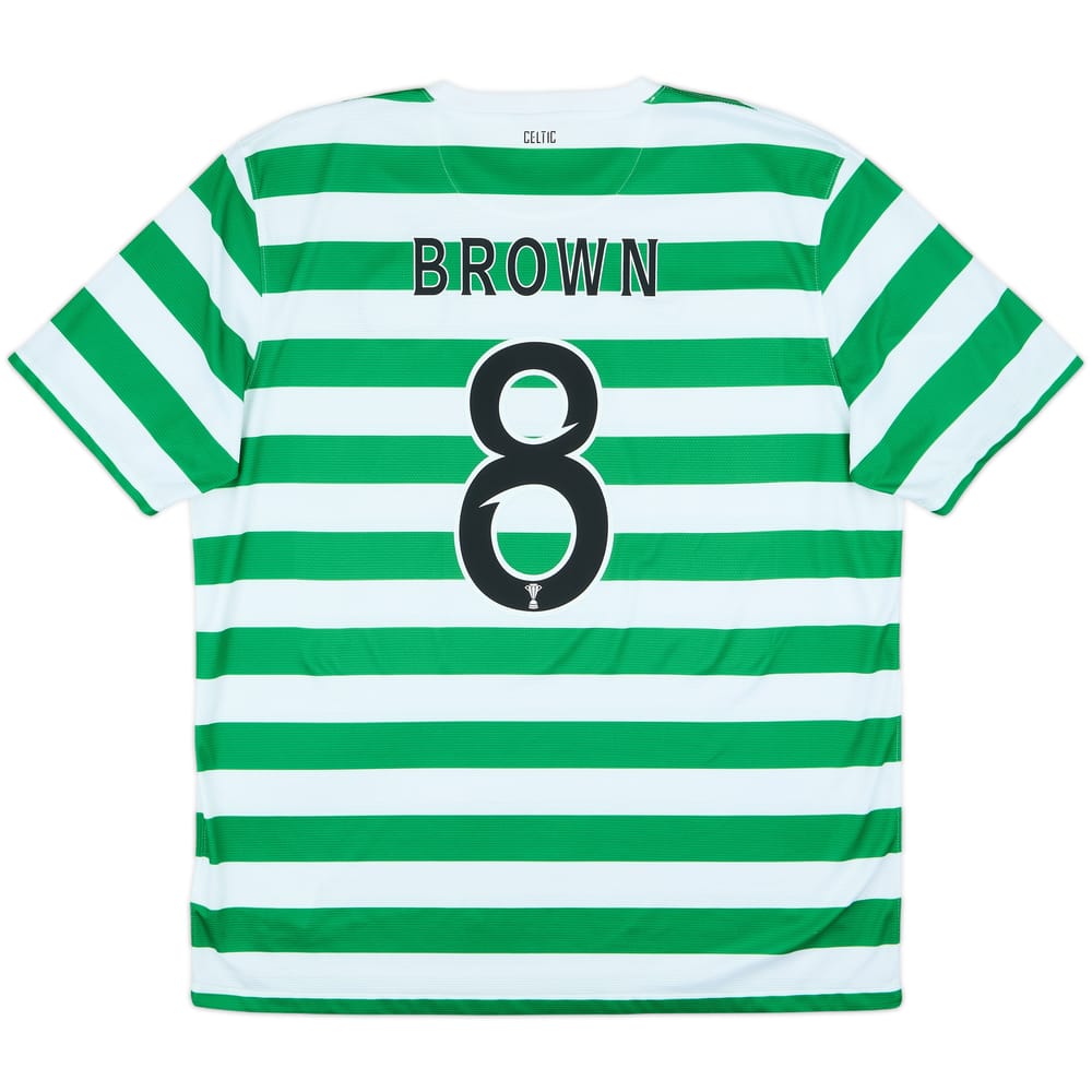 2012-13 Celtic '125th Anniversary' Home Shirt Brown #8 - 10/10 - (XL)