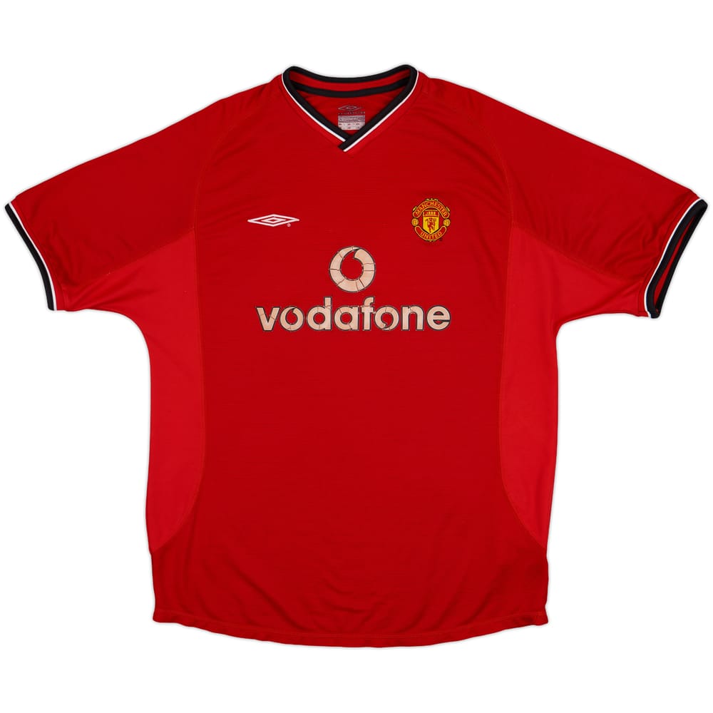 2000-02 Manchester United Home Shirt - 5/10 - (XL)