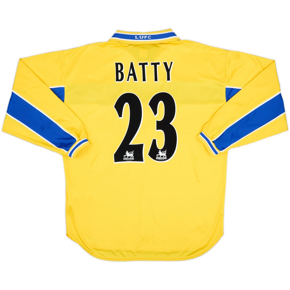 1999-00 Leeds United Third L/S Shirt Batty #23 - 8/10 - (L)