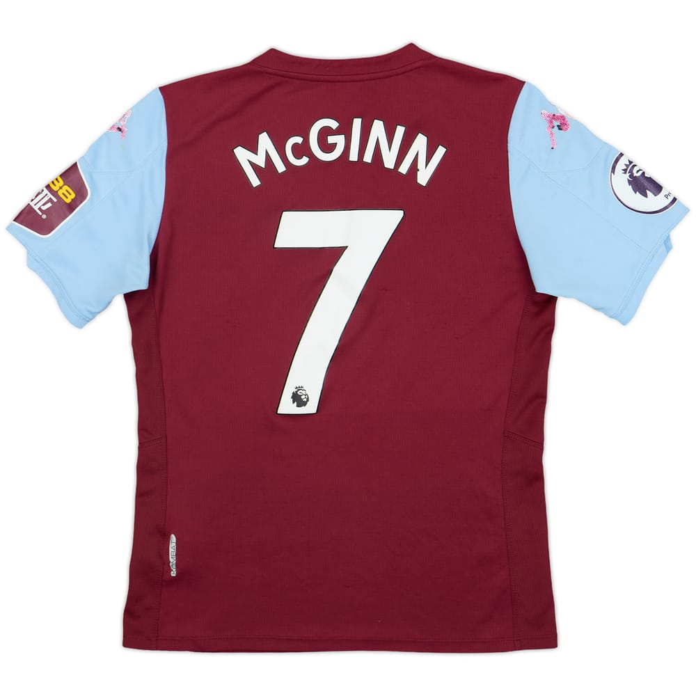 2019-20 Aston Villa Home Shirt McGinn #7 - 4/10 - (L.Boys)