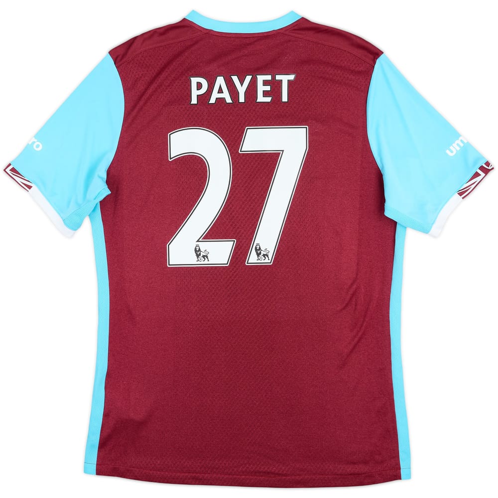 2016-17 West Ham Home Shirt Payet #27 - 5/10 - (L)