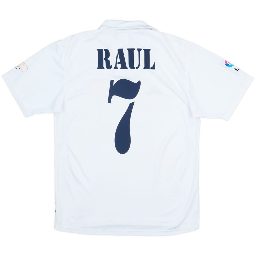 2001 Real Madrid Home Shirt Raul #7 - 6/10 - (S)