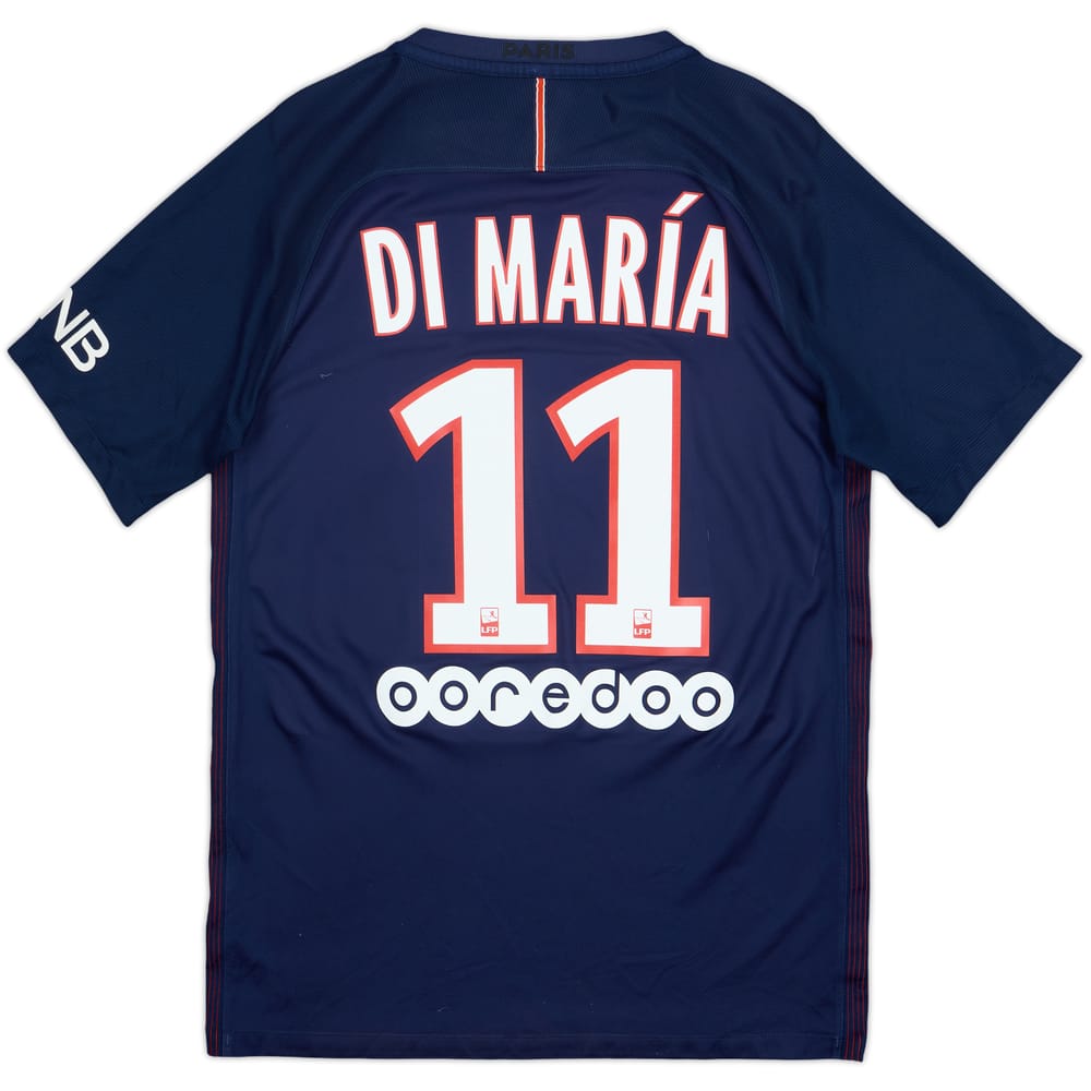 2016-17 Paris Saint-Germain Home Shirt Di Maria #11 - 7/10 - (S)