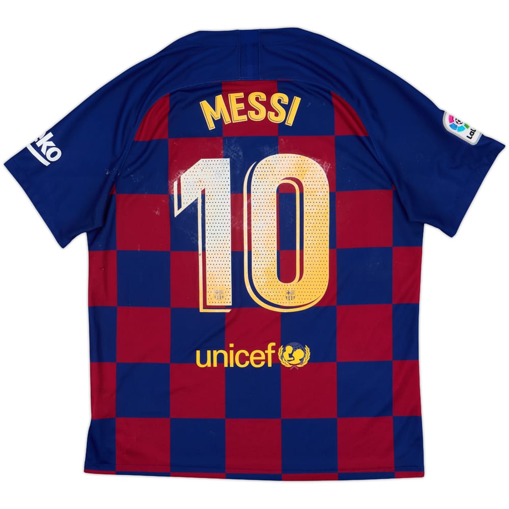 2019-20 Barcelona Home Shirt Messi #10 - 4/10 - (XL)