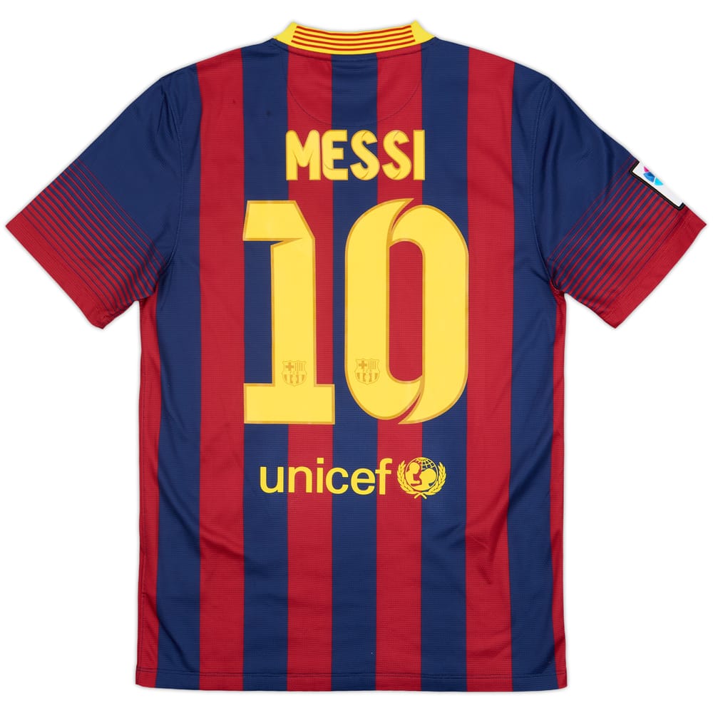 2013-14 Barcelona Home Shirt Messi #10 - 8/10 - (S)