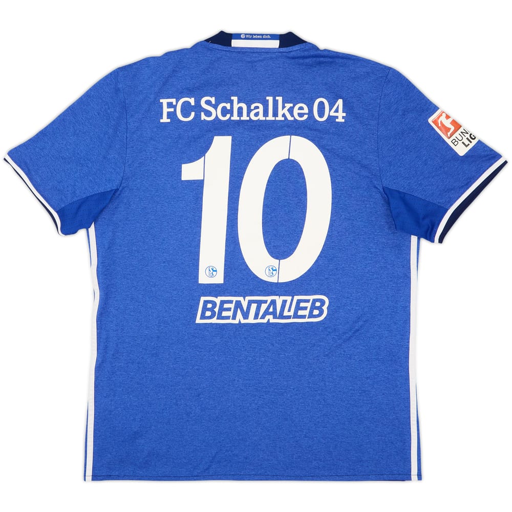 2016-18 Schalke Home Shirt Bentaleb #10 - 6/10 - (L)