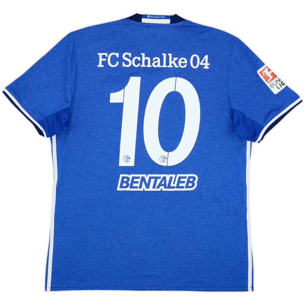 2016-18 Schalke Home Shirt Bentaleb #10 - 6/10 - (L)