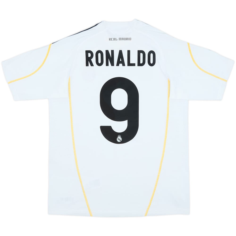 2009-10 Real Madrid Home Shirt Ronaldo #9 - 8/10 - (XL.Boys)