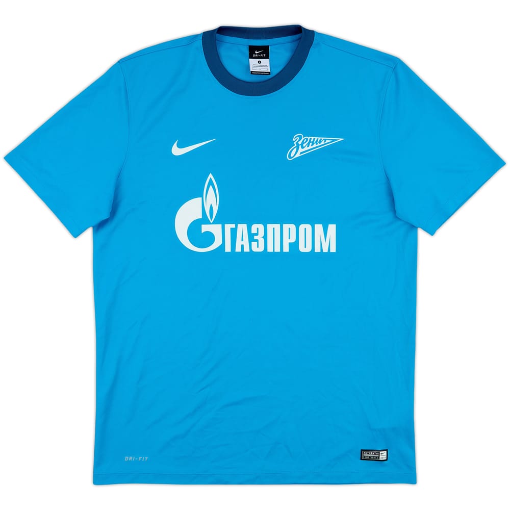 2014-15 Zenit St. Petersburg Basic Home Shirt - 8/10 - (L)