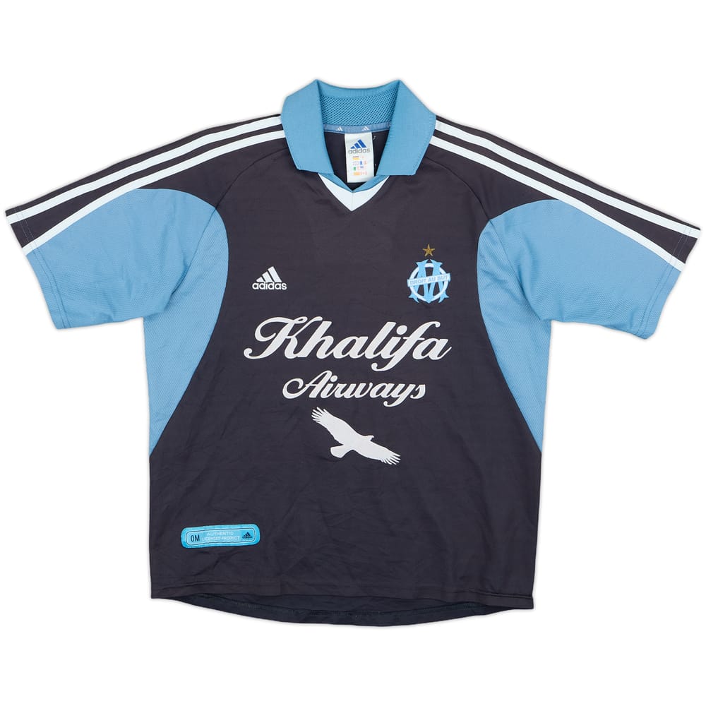 2001-02 Olympique Marseille Away Shirt Pompeo #7 - 7/10 - (M.Boys)