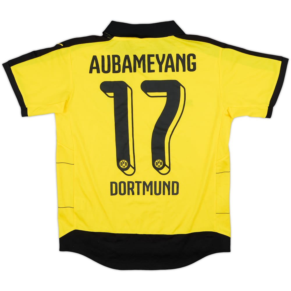 2015-16 Borussia Dortmund Home Shirt Aubameyang #17 - 8/10 - (XL.Boys)