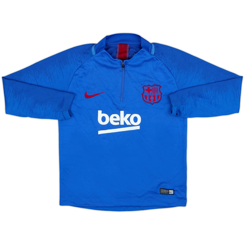 2019-20 Barcelona Nike 1/4 Zip Training Top - 7/10 - (S.Boys)