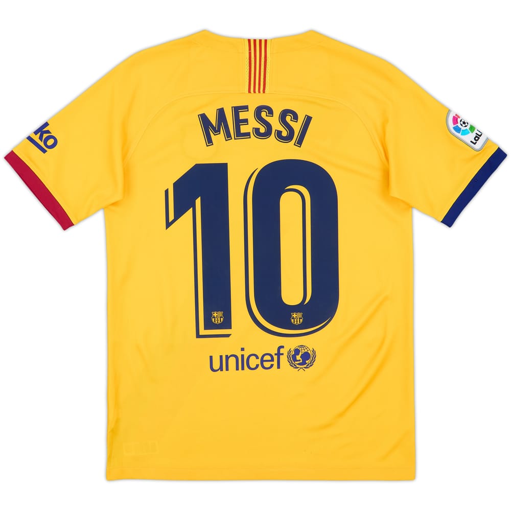 2019-20 Barcelona Away Shirt Messi #10 - 8/10 - (XL.Boys)