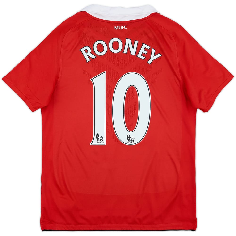 2010-11 Manchester United Home Shirt Rooney #10 - 10/10 - (XL.Boys)