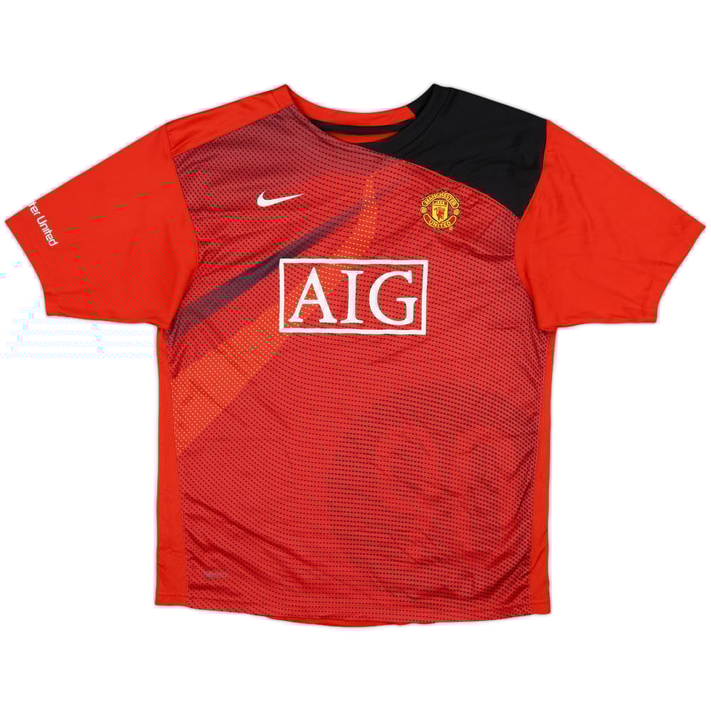 2008-09 Manchester United Nike Training Shirt - 9/10 - (XL.Boys)