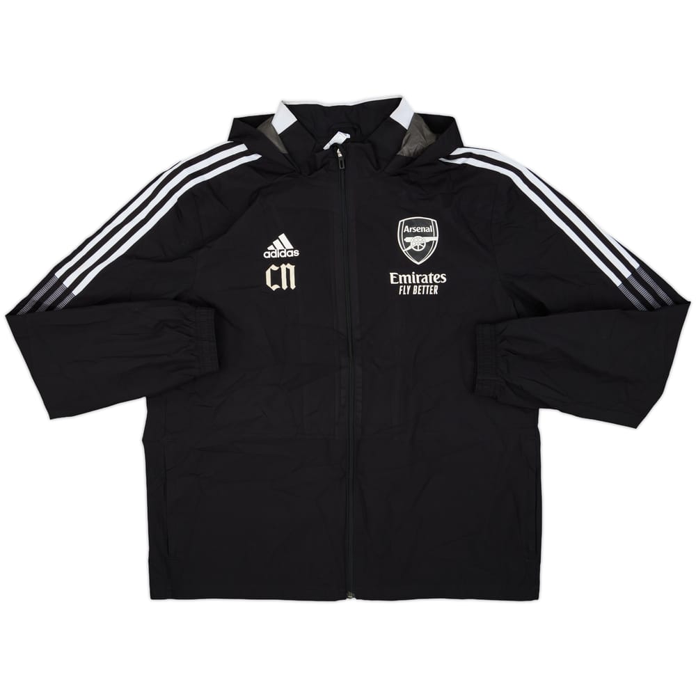 2021-22 Arsenal Staff Issue adidas Hooded Rain Jacket CN - 9/10 - (L)