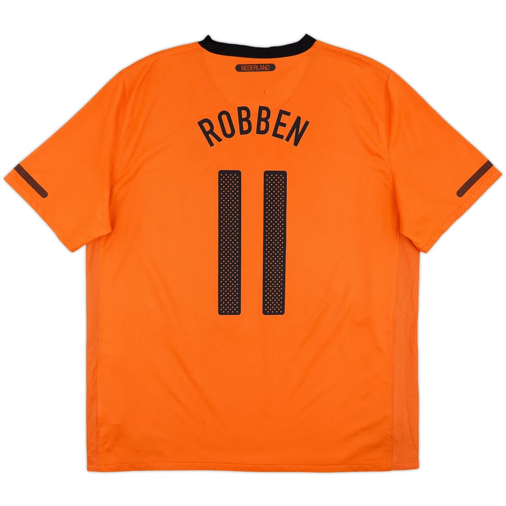 2010-11 Netherlands Home Shirt Robben #11 - 6/10 - (XL)