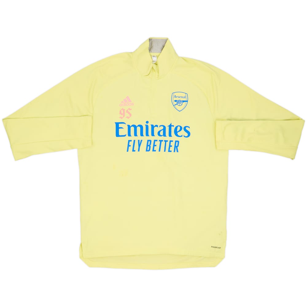 2020-21 Arsenal adidas Player Issue 1/4 Zip Drill Top #95 - 6/10 - (M)