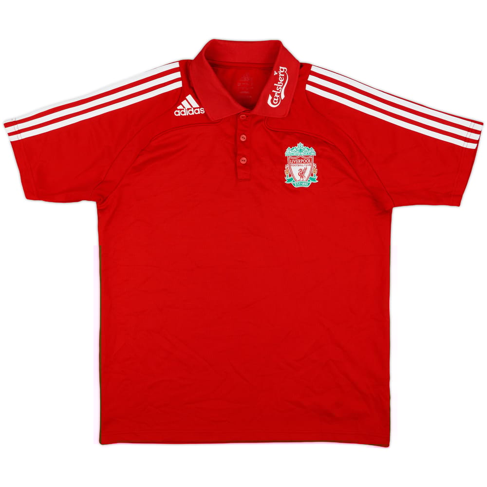 2008-09 Liverpool adidas Polo Shirt - 9/10 - (L)