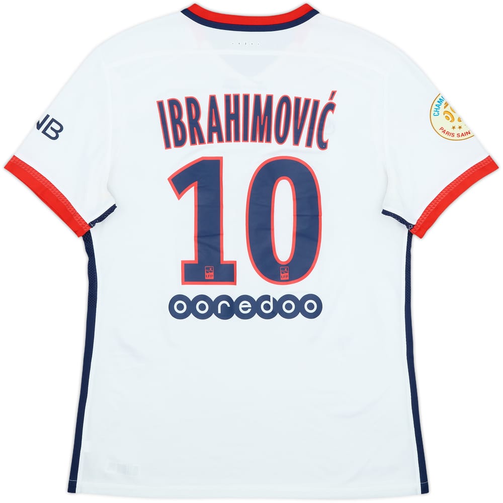 2015-16 Paris Saint-Germain Player Issue Away Shirt Ibrahimovic #10 - 8/10 - (L)
