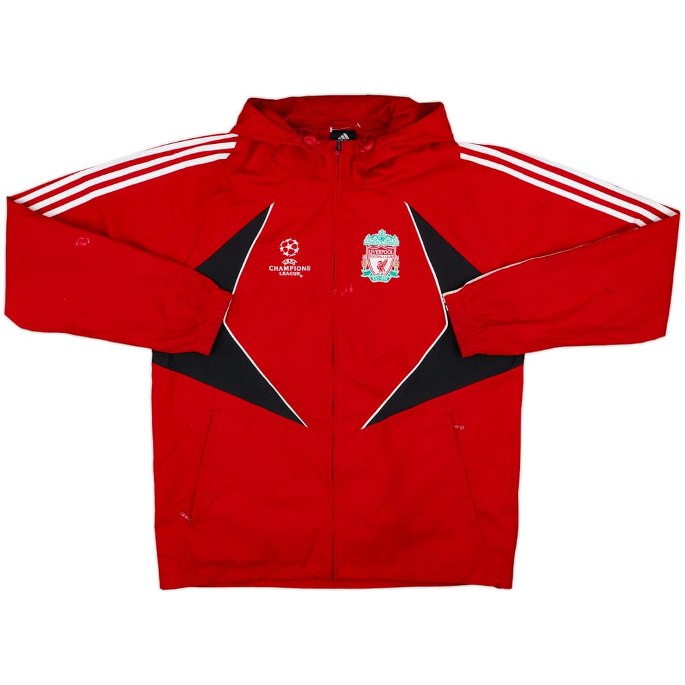 2007-08 Liverpool adidas CL Hooded Rain Jacket - 7/10 - (L)