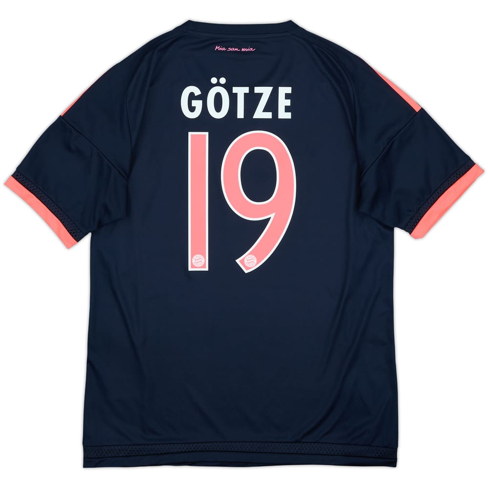 2015-16 Bayern Munich Third Shirt Gotze #19 - 6/10 - (M)