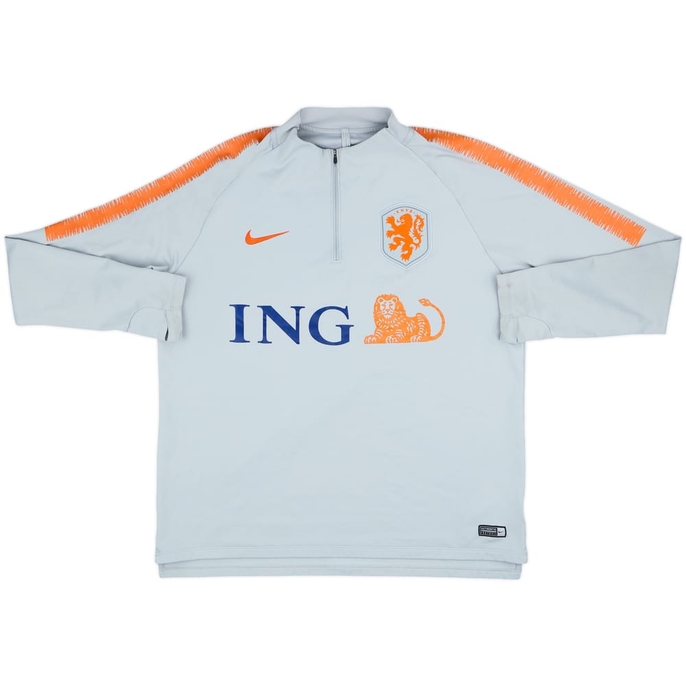 2018-19 Netherlands Nike 1/4 Zip Drill Top - 7/10 - (XL)