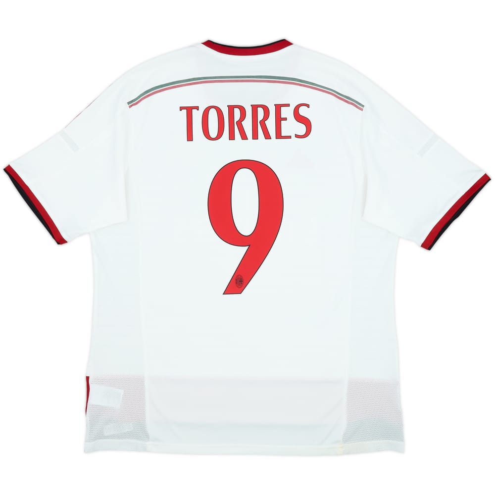 2014-15 AC Milan Away Shirt Torres #9 - 7/10 - (XL)