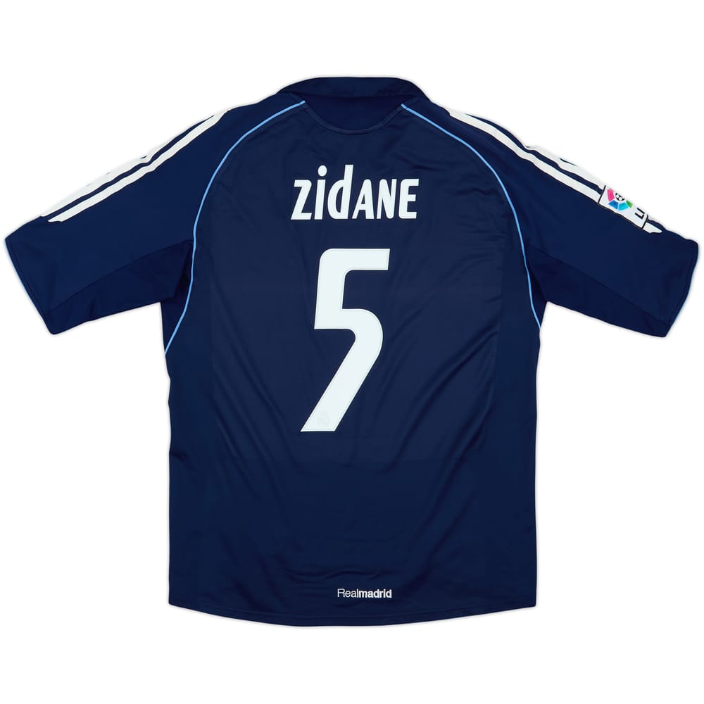 2005-06 Real Madrid Away Shirt Zidane #5 - 8/10 - (M)