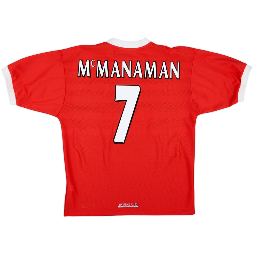 1998-00 Liverpool Home Shirt McManaman #7 - 6/10 - (L)